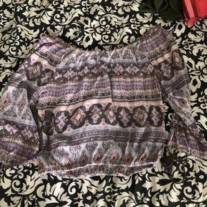 off the shoulder crop top